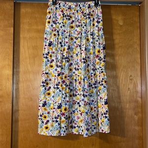 Floral maxi skirt